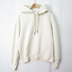 アミ アレクサンドル マテュッシ ami alexandre mattiussi ami paris アミパリス プルパーカー 長袖 スウェット 裏起毛 ロゴパッチ S アイボリー USW217.740 2sa7347のサムネイル