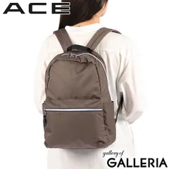 【正規品5年保証】 エース リュック レディース ACE バッグ おしゃれ 軽い 軽量 きれいめ 大人 シンプル カジュアル ブランド ナイロン 無地 A4 デイパック バックパック アリッサム 17693 ライトブラウンのサムネイル