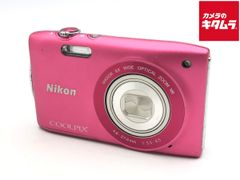ほぼ新品・返品保証】 ニコン Nikon COOLPIX S3300 ピンク - メルカリ