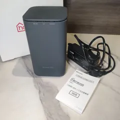 1【美品・箱あり】docomo ホームルーター home5G HR01 無線LAN ダークグレー