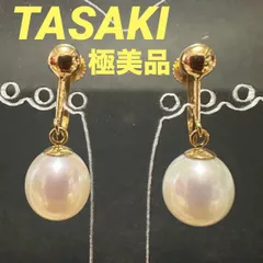 極美品　タサキ　TASAKI　イヤリング　田崎　田崎真珠　本真珠　K18　パール　縦約8.4mm×横約7.8mm　ゴールドのサムネイル