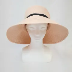 Afternoon Tea アフタヌーンティー キャペリンハット 麦わら帽子 ペーパーハット カサブランカ 上品 アイボリー □〇のサムネイル