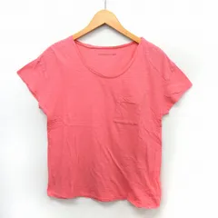 マリンフランセーズ LA MARINE FRANCAISE カットソー Tシャツ 半袖 胸ポケット シンプル 無地 Uネック ピンク /ST33のサムネイル