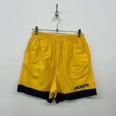 ラコステ イェロー/ブラック バイカラー ハーフパンツ 28in (フールバンディング)のサムネイル