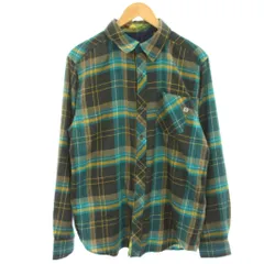 マーモット MARMOT カジュアルシャツ チェック 長袖 M 青 ブルー グレー 黄色 イエロー 44520 /HNのサムネイル