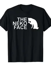「THE NEKO FACE」 Tシャツ 100%コットン ドラゴンクエスト ネタ パロディ ふざけtシャツ ギャグtシャツ おもしろTシャツ おもしろグッズ ドラゴンクエスト メンズ レディース 面白いパンダグラフィックTシャツ 半袖 洗濯機可のサムネイル