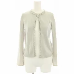 アルマーニ コレツィオーニ ARMANI COLLEZIONI ニットカーディガン ボレロ カシミヤ 長袖 フリンジ 38 グレー 6XME03 /HNのサムネイル