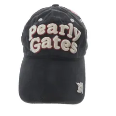パーリーゲイツ PEARLY GATES 帽子 キャップ 野球帽 刺繍 M 黒 /YO28のサムネイル