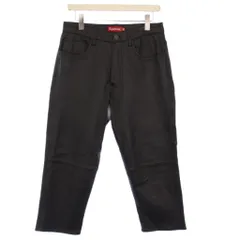 シュプリーム SUPREME 22AW Leather 5-Pocket Jean レザー5ポケットジーン パンツ 30 黒 /KHのサムネイル