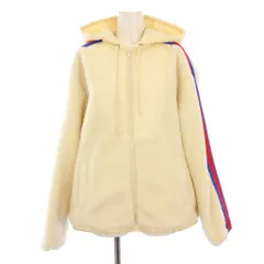 グッチ GUCCI タグ付き ウェブストライプ フリースジャケット GG柄 切替 XS アイボリー 773028 /KHのサムネイル