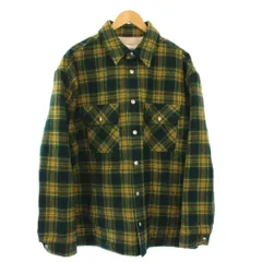 セリーヌ CELINE 22AW チェック オーバーシャツブルゾン 中綿ジャケット アウター 50 緑 2W705499R /KHのサムネイル