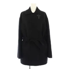 エルメス HERMES カシミヤ ダブルフェイスコート ミドル丈 36 黒 2H0129DA /KHのサムネイル