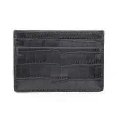 【極美品】トムフォード　カードケース　クロコ型押し　カーフレザー　黒 トムフォード TOM FORD カードケース クロコ型押し Y0413LCL439S1N001