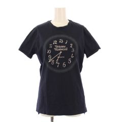 비비안 웨스트우드맨 Vivienne Westwood MAN T셔츠 컷소우 반소매 크루넥 로고 오브 프린트 스트레치 S 네이비/BB