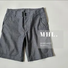MHL. / コットン シャンブレー ノープリーツ ショートパンツのサムネイル