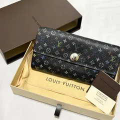 【送料無料】Louis Vuitton/ルイヴィトン/ポルトフォイユサラ/長財布/モノグラム/マルチカラー/ブラック/ピンク/サイフ/ウォレット/中古品/箱付き