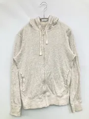 UNIQLO ユニクロ パーカー L グレー コットン 無地 ジップアップ 長袖 レディース