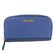 PRADAプラダ 長財布 ヴィッテロダイノ ラウンドジップ メタルロゴ
