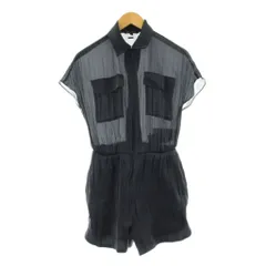 アルマーニエクスチェンジ A/X ARMANI EXCHANGE 23SS ショートジャンプスーツ オールインワン サロペット ショートパンツ フレンチスリーブ ジップアップ 2 紺 ネイビー 3DYA18 YNUUZ /KUのサムネイル