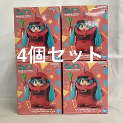 未開封 初音ミク ガンダム45周年 シャアザクぐるみ フィギュア 4個セット SF6052 c107