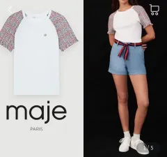 新商品) マージュ ツイード Tシャツ 半袖 ホワイトのサムネイル