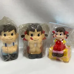 不二家　　ペコちゃん・ポコちゃん貯金箱　3点まとめて　Y033のサムネイル