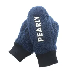 パーリーゲイツ PEARLY GATES ゴルフグローブ 手袋 ボア ロゴ 紺 ネイビー /AN6のサムネイル