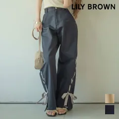 【即納】 リリーブラウン LILY BROWN ボトムス 26春夏 レースアップデザインカーゴパンツ パンツ フルレングス リボン lwfp262146のサムネイル