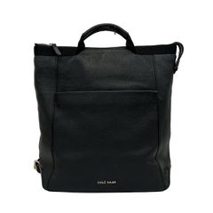 美品✨大容量/2way】コールハーン リュック シボ革 ブラック 人気商品