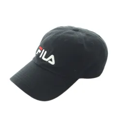 フィラ FILA キャップ 帽子 綿 黒 ブラック ロゴ刺繍 /RI ■OSのサムネイル