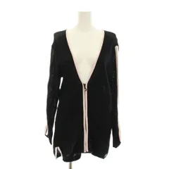 シャネル CHANEL スポーツライン 03P メッシュ カーディガン ニット ココマーク 長袖 42 黒 ブラック ピンク P21367W03128 /YMのサムネイル