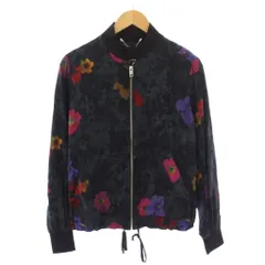 ディーゼル DIESEL ブルゾン ジャケット ジップアップ 花柄 XS ブラック /BMのサムネイル