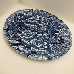 Churchill チャーチル 英国製 大皿 プレート 約30cm GEORGIAN COLLECTION 花柄 フラワー ボタニカル ブルー ホワイト テーブルウェア 洋食器 インテリア ディスプレイ 260602-4Aのサムネイル
