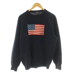 パーリーゲイツ PEARLY GATES ニット セーター 長袖 アメリカ国旗 ウール 4 紺 ネイビー 053-270220 /KUのサムネイル