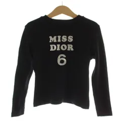 クリスチャンディオール Christian Dior 女の子 トップス Tシャツ 6A/8A 黒 長袖 ロゴ /GGのサムネイル