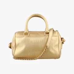 イヴサンローランYves Saint Laurentクラシック ベイビーダッフル ゴールド レザー 340238 CLD340238.1113