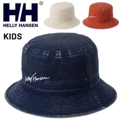 ヘリーハンセン キッズ 帽子 HELLYHANSEN HHロゴハット ジュニア 子ども用 バゲットハット キッズウエア ハット帽    刺繍ロゴ バゲハ 綿100％ コットン 男の子 女の子/HCJ92506のサムネイル