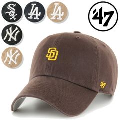 47(フォーティーセブン)Brand BASE RUNNER '47 CLEAN UP 帽子 ベースボールキャップ 大人用 男女兼用 ホワイトソックス LAドジャース NYヤンキース パドレス MLB メジャーリーグキャップ ファッション/47AB-BSRNR
