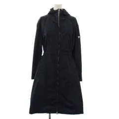 プラダ PRADA フーテッドコート ロング トライアングルロゴ ナイロン 38 紺 291788 R201 Q04 /KHのサムネイル
