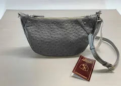 ☆ タグ付き Laquju ラクジュ ショルダーバッグ JRA オーストリッチ 