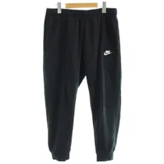 ナイキ NIKE パンツ 裏起毛 L 黒 ブラック 無地 長ズボン 裾リブ /APのサムネイル