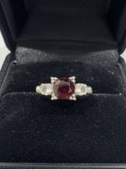 極美品 天然ルビー 8cts ブレスレット 鑑別書 ダイヤカット シルバー
