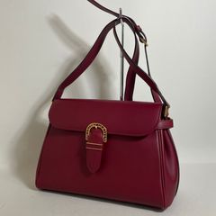 2605-36｜美品｜ヴァレンティノ ショルダーバッグ レザー レッド 