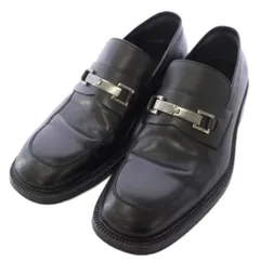 グッチ GUCCI ホースビットローファー レザー 40 E 黒 ブラック C16182 /TKのサムネイル
