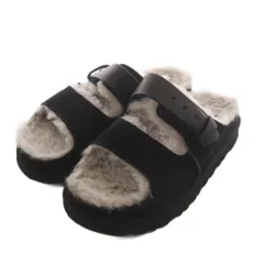 アグ オーストラリア UGG australia サンダル ボア ストラップ 24.5cm 黒 ブラック /AN31のサムネイル