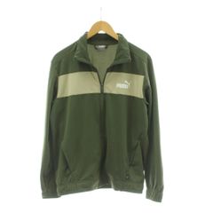 PUMA ハーフジップ ナイロンジャケット グリーン ネイビー - メルカリ