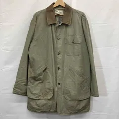 80s L.L.Bean / エルエルビーン / ジャケット / ハンティングジャケット / 襟レザー / 古着 / サイズM / モスグリーン
