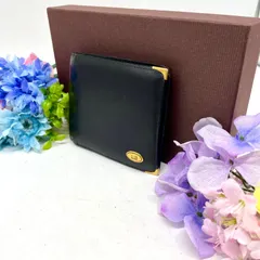 ダンヒル 2つ折り 財布 コンパクト 革 黒札入れカード GA68のサムネイル
