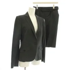 バーバリー ロンドン BURBERRY LONDON スーツ セットアップ スカート ピンストライプ ジャケット 36 グレー B1E12-205-08 /☆Gのサムネイル