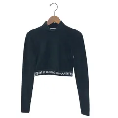 ALEXANDER WANG アレキサンダーワン クロップドベロアトップス サイズ:XS タートル    ブラック レディース / 240001207700のサムネイル
